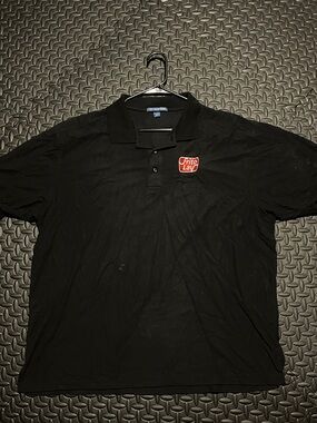Port Authority Black Polo with Red Frito-Lay Chest Patch